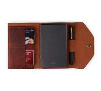 Londo Portfolio in Vera Pelle con Blocco Note e Chiusura a Scatto, per Affari, Ufficio e Viaggi - Cartella Elegante e Funzionale in Pelle di Alta Qualità