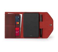 Londo Portfolio in Vera Pelle con Blocco Note e Chiusura a Scatto, per Affari, Ufficio e Viaggi - Cartella Elegante e Funzionale in Pelle di Alta Qualità