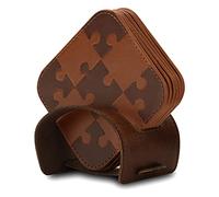 Londo Puzzle Sottobicchiere in pelle (Set di 6) - Superficie Antiscivolo