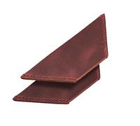 Londo Segnalibri in Vera Pelle (Set 2) - Fatto a Mano - Pelle Pieno Fiore - Elegante & Resistente - Marrone Chiaro