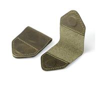 Londo Segnalibri in Vera Pelle (Set 2) - Fatto a Mano - Pelle Pieno Fiore - Elegante & Resistente - Marrone Chiaro