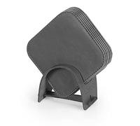 Londo Sottobicchieri in Pelle (Set da 6) - Eleganti e Resistenti Sottobicchieri con Superficie Liscia per Casa e Ufficio