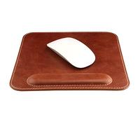 Londo Tappetino Mouse in Vera Pelle con Poggiapolso, Tappetini da scrivania, Mousepad