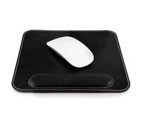 Londo Tappetino Mouse in Vera Pelle con Poggiapolso, Tappetini da scrivania, Mousepad