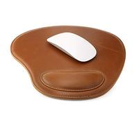 Londo Tappetino per Mouse Ovale in Pelle con Poggiapolso, Tappetini da scrivania, Mousepad