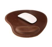 Londo Tappetino per Mouse Ovale in Pelle con Poggiapolso, Tappetini da scrivania, Mousepad