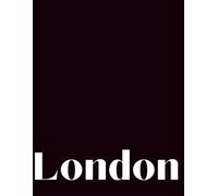 London: A Lined Notes Book & Decorative Coffee Table Journal - Black Matte Edition