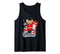 London Bear Guard Big Ben Red Phone Booth Union Jack UK Canotta