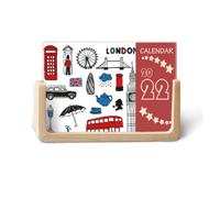 London Big Ben Booth Rain Mailbox 2022 - Calendario da scrivania per 12 mesi