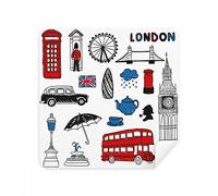 London Big Ben Booth Rain Mailbox occhiali panno per la pulizia del display Cleaner camoscio tessuto 2PCS