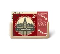 London Big Ben Stamp Outline Britain UK 2022 - Calendario da tavolo per 12 mesi