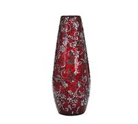 London Boutique Vaso Decorativo a Mosaico con Brillantini da 40 cm per Fiori Fatti a Mano (Rosa Rossa a Forma di Proiettile)