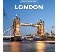 London - Calendario da parete quadrato 2026 Red Robin Publishing