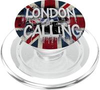 London Calling - Bandiera del Regno Unito e autobus a due piani PopSockets PopGrip per MagSafe