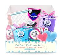 London Carousel Kit per il primo ciclo mestruale per ragazze - con assorbenti e fodere Lil Lets, salvaslip Bodyform, deodorante roll-on, bomba da bagno, mini sapone e tracker mestruale