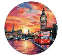 London Cityscape 1000 Pezzi Di Puzzle Rotondo Classico Regali Difficile E Impossibile Per Famiglia 1000pcs (67.5x67.5cm)