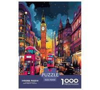 London Cityscape Puzzle Impossible 1000 Pezzi Decorazione Per La Casa. Rilassamento E Intelligence Per Adulti E Bambini Da 12 Anni 70x50cm/1000pcs