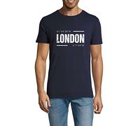 London Coordinates City Travel England - Maglietta unisex da uomo, in cotone, stile Urban Classic, colore: Blu navy, Navy, M