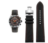 London Craftwork Cinturino in tela per orologio Tag Heuer Monaco Carrera Formula 1, 22 mm, chiusura a farfalla, Misura unica, Nylon, Nessuna pietra preziosa