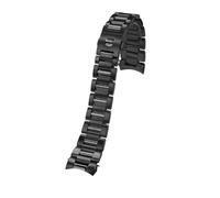 London Craftwork Cinturino per orologio in acciaio inox da 22 mm e 24 mm per Tag Heuer Carrera CBN2A1D WAY201S F1 MONACO Series argento nero, 22mm, Acciaio inossidabile, Non pietra preziosa