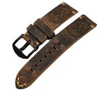 London Craftwork Cinturino per orologio in pelle italiana, 20 mm, compatibile con Omega