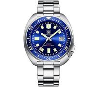 London Craftwork SD1970 Steeldive Captain Willard 6105 Orologio subacqueo automatico con movimento NH35, Blu, Militare