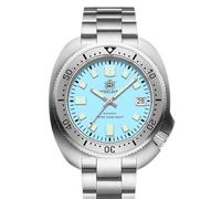 London Craftwork SD1970 Steeldive Captain Willard 6105 Orologio subacqueo automatico movimento NH35, Celeste/Argento