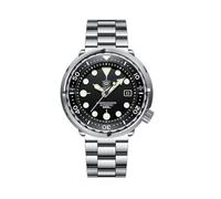 London Craftwork SD1975 Steeldive Tuna 300M impermeabile orologio subacqueo automatico movimento NH35, Nero , Militare