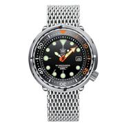 London Craftwork SD1975 Steeldive Tuna 300M impermeabile orologio subacqueo automatico movimento NH35, Nero Arancione Edizione Limitata, Militare