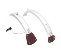 London Craftwork Set parafango anteriore e posteriore completo L/R per Brompton (versione rack, argento)
