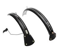 London Craftwork Set parafango anteriore e posteriore completo L/R per Brompton (versione rack, nero)