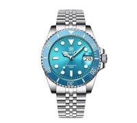 London Craftwork Steeldive SD1953 Orologio subacqueo con lunetta in ceramica 41 mm resistente all'acqua movimento NH35, Turchese (Bracciale in acciaio), Orologio subacqueo