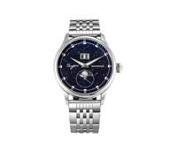 London Craftwork Sugess Moonphase ST2528 Orologio da uomo di lusso con cassa in acciaio inossidabile e cinturino Seagull, Argento