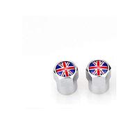 London Craftwork - Tappi per tubo interno in alluminio per Brompton, colore: Rosso Union Jack (coppia)