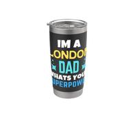 London Dad Qual è il tuo superpotere London Day Bicchiere termico in acciaio inox doppia parete