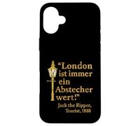 London Design Retro - Jack the Ripper Humor 1888 Custodia per iPhone 16 Plus