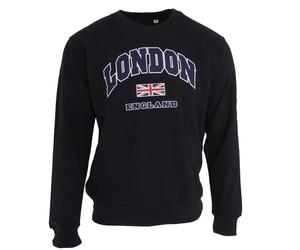 London England - Felpa con bandiera britannica - Unisex (F458)