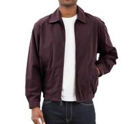LONDON FOG Auburn Zip-Front Golf Jacket (Regular & Big-Tall Sizes) Giacca Leggera in Cotone, Maroon, XXL Uomo