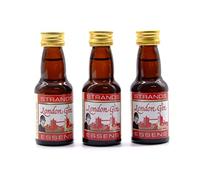 London Gin 3x25ml - senza alcool, Essenza di Vodka, Aroma per Torta