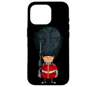 London Guard Outfit, Funny Cute London Queen Guard Cartoon Custodia per iPhone 16 Pro