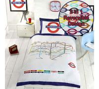 London Inghilterra UK Gran Bretagna Union Jack Copripiumino Set - Singolo,E King