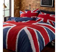 Union Jack Bandiera Set Copripiumino Doppio Inghilterra Gran Bretagna Blu Rosso