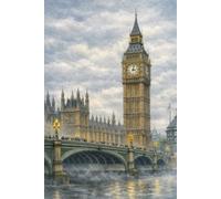London - Inspired Westminster Day Scene Cover Design - Dot Grid Notebook | 120 Pages | 6×9 in: Dot Grid Notebook for Writing, Journaling and Everyday Notes