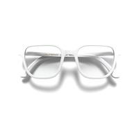 LONDON MOLE Occhiali Occhiali da lettura Hollywood | Occhiali da lettura quadrati | unisex | Cerniere a molla | Bianco opaco | ingrandimento +3.0