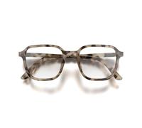 LONDON MOLE Occhiali Occhiali da lettura Hollywood | Occhiali da lettura quadrati | unisex | Cerniere a molla | Tartaruga pallida lucida | ingrandimento +1.0