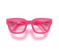 LONDON MOLE® Vegas Occhiali da moda | Zero con lenti trasparenti | Frame quadrati, retangolari/trapezoidali sovradimensionati e interessanti | Unisex femminile maschile | Cerniere a molla