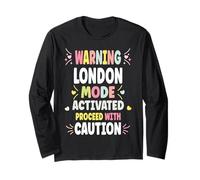 LONDON Personalized Women's Gift Custom LONDON Maglia a Manica