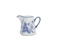 London Pottery Set da tè pomeridiano in porcellana, tazze e piattino, con teiera, zuccheriera, barattolo per latte, supporto per dessert per matrimoni e feste (barattolo per latte con rose blu, 200 ml