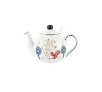 London Pottery Set di piatti e ciotole, set da cucina in ceramica, servizio da tè per donne, per feste, riunioni di famiglia, decorazioni per la casa (scoiattolo, teiera con infusore, 600 ml)