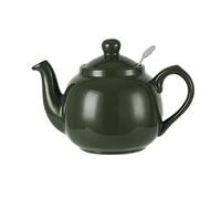 London Pottery Teiera con infusore, in ceramica, verde, 2 tazze (600 ml)